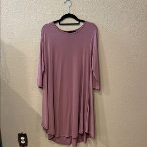 L&B Dusty Rose Long Sleeve Dress